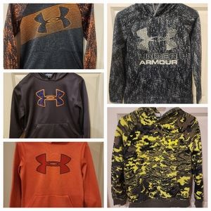 5 Boys Under Armour hoodies
